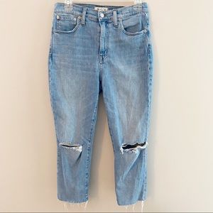 Madewell High Rise Slim Crop Boy Jeans